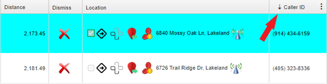 Column Header Bar